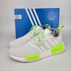New adidas originals NMD_R1 'White Signal Green' GX5686 Shoes Women's Size 8